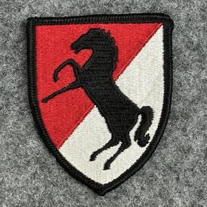 11th Cavalry Division WW2 Patch (3.5") Iron-on Badge Army Uniform Horse Insignia